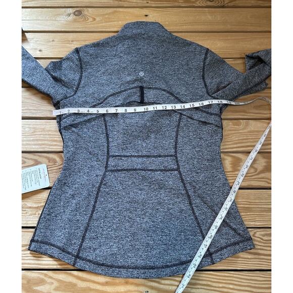 NWT $118 Lululemon Heather Define Jacket Size 12 Women’s Black White - Picture 7 of 8